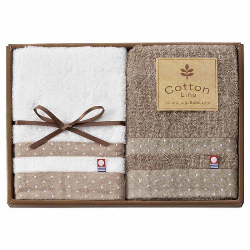 コットンライン フェイスタオル２Ｐ　(1100029129)