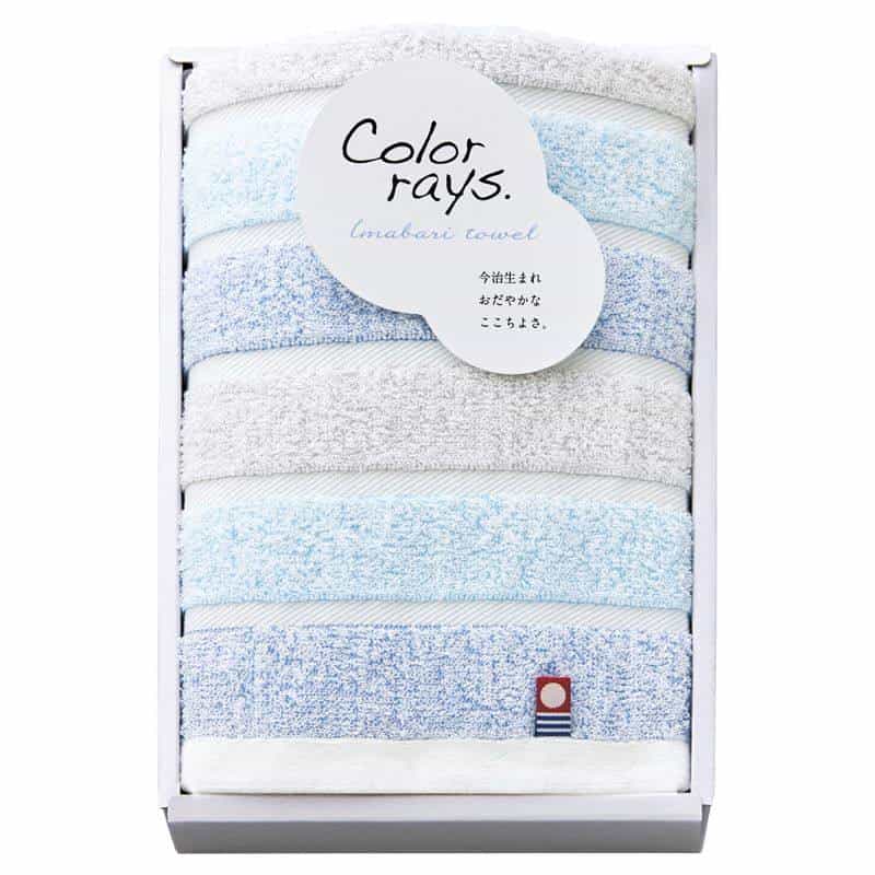 カラーレイズ フェイスタオル　ブルー　(1100029139)