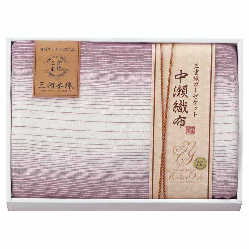 中瀬織布 三重織ガーゼケット　パープル　(1100029173)