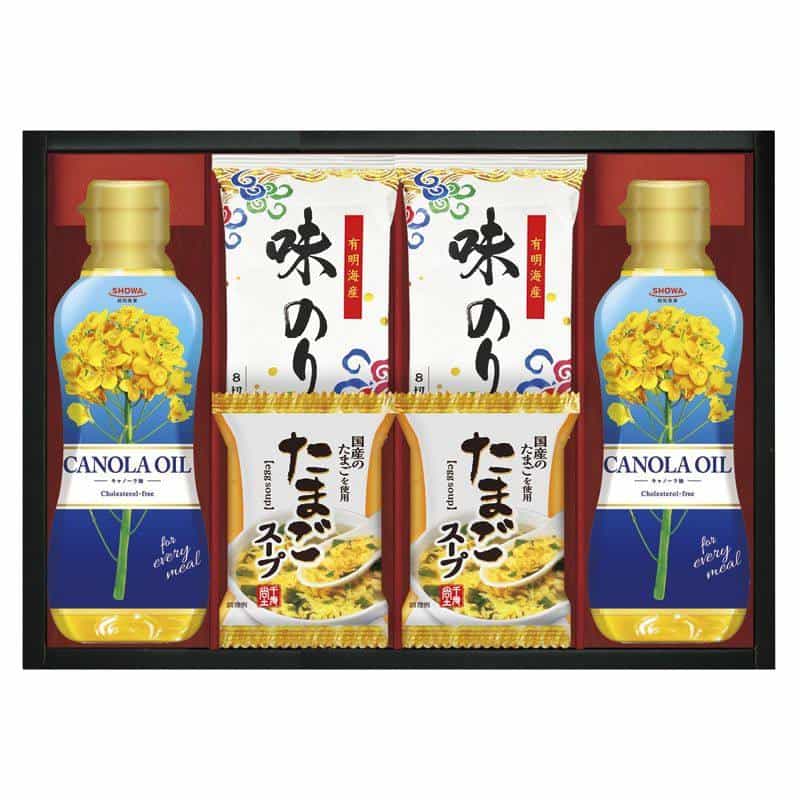 ＳＨＯＷＡキャノーラ油＆のり・たまごスープ詰合せ　(1100029279)