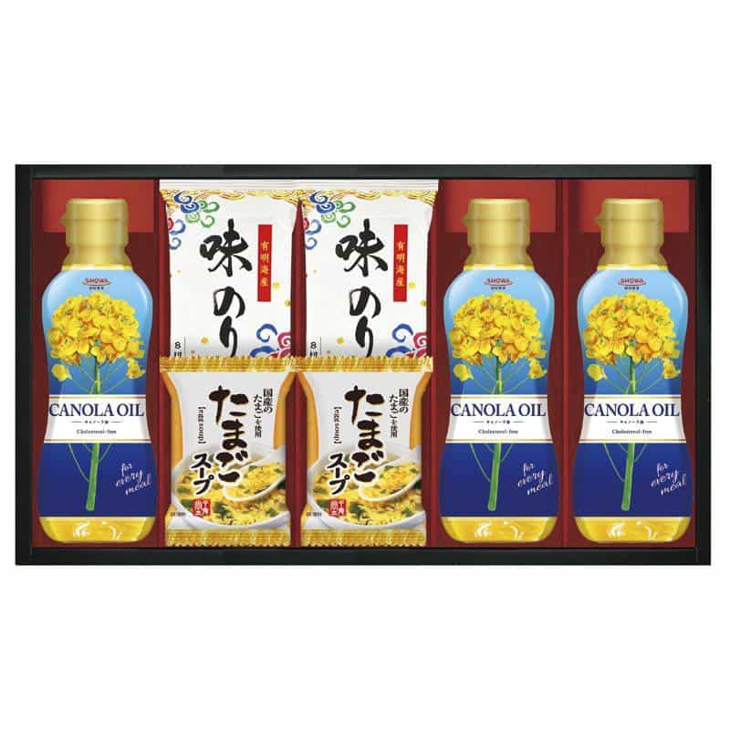 ＳＨＯＷＡキャノーラ油＆のり・たまごスープ詰合せ　(1100029280)