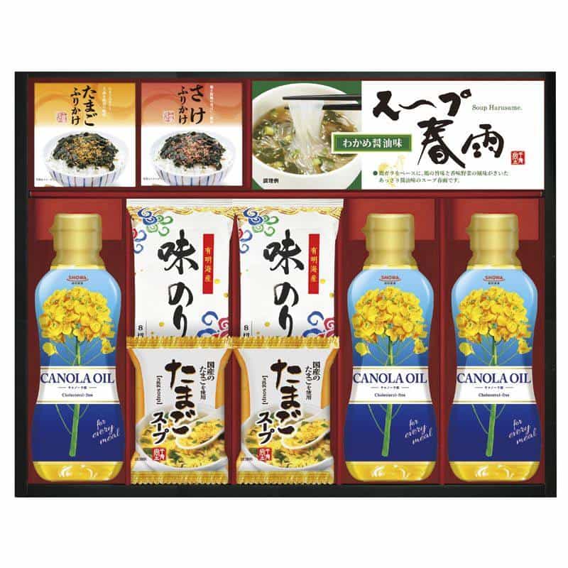 ＳＨＯＷＡキャノーラ油＆のり・たまごスープ詰合せ　(1100029281)
