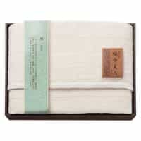 素材の匠 織布美人 ６重織ふんわり麻混ガーゼケット