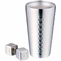 ２重タンブラー＆アイスキューブ２個