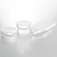 耐熱ガラス製保存容器Ｍサイズ３点セット