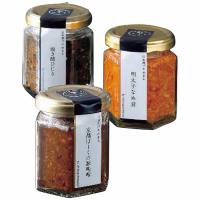 山海の幸　「京都ぽーくの豚味噌・焼き鯖ひじき・明太子なめ茸」　２００１９