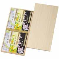 香結び　進物用木箱サック６箱セット