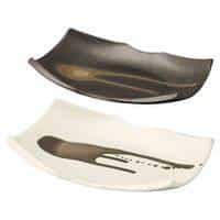 金彩流し 長角皿Ｌ２枚組